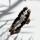 Velvet Claws Ultra Profesh Satin Wrapped Thin Hair Claw in Bronze | Claw Clip in Velvet Travel Bag