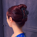 Velvet Claws Uptown Lady in Black Dot Hair Clip