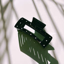 Velvet Claws Uptown Lady in Black Dot Hair Clip | Claw Clip in Velvet Travel Bag