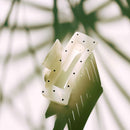 Velvet Claws Uptown Lady in White Dot Hair Clip | Claw Clip in Velvet Travel Bag