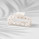 Velvet Claws Uptown Lady in White Dot Hair Clip
