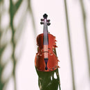 Velvet Claws Violin Hair Claw | Music Lover Claw Clip in Velvet Travel Bag