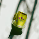 Velvet Claws Yellow Tea Cup with Flowers Hair Claw