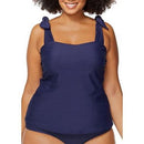 Raisins Womens Plus Size Solid Tiempo Tankini, Size 18W