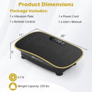 Vibration Plate Exercise Machine for Lymphatic Drainage and Weight Loss with 10 Speed Intensities