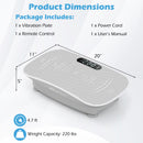 Vibration Plate Exercise Machine for Lymphatic Drainage and Weight Loss with 10 Speed Intensities