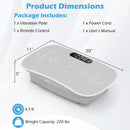 Vibration Plate Exercise Machine for Lymphatic Drainage and Weight Loss with 10 Speed Intensities