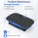 Vibration Plate Exercise Machine for Lymphatic Drainage and Weight Loss with 10 Speed Intensities