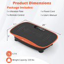Vibration Plate Exercise Machine for Lymphatic Drainage and Weight Loss with 10 Speed Intensities