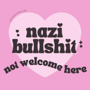Virtuous Vandalism “Nazi Bullshit Not Welcome Here” Sticky Notes 3" x 3" Pack of 50 | Combat and Cover Offensive Public Messages with Adhesive Protest Notes