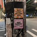 Virtuous Vandalism “Nazi Bullshit Not Welcome Here” Sticky Notes 3" x 3" Pack of 50 | Combat and Cover Offensive Public Messages with Adhesive Protest Notes