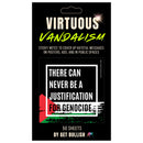 Virtuous Vandalism “There Can Never Be a Justification for Genocide” Sticky Notes 3" x 3" Pack of 50 | Combat and Cover Offensive Public Messages with Adhesive Protest Notes