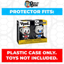 Pop Protector for Vynl 2 Pack Cuphead & Mugman Funko