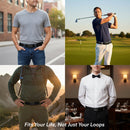 Black Buckle Web Belt - Vintage Batman Logo Blue Webbing