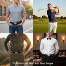 Chrome Buckle Web Belt - Vintage Batman Logo & Bat Signal Blue Webbing