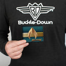 Bi-Fold Wallet - AQUAMAN Icon Scales Stripe Blues Golds