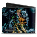 Bi-Fold Wallet - Aquaman New 52 The Trench Underwater Comic Book Cover Pose