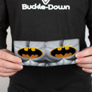 Bi-Fold Wallet - Justice Leaue Supreme Team Batman Chest Logo Grays Yellow Black