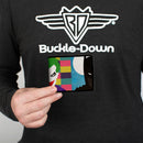 Bi-Fold Wallet - Joker Batman Face Juxtaposition Multi Color Blue White