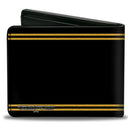 Bi-Fold Wallet - Batman Shield Double-Stripe Black Yellow