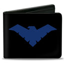 Bi-Fold Wallet - Nightwing Logo Black Blue