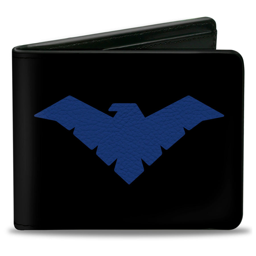 Bi-Fold Wallet - Nightwing Logo Black Blue