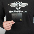 Bi-Fold Wallet - Bat Signal Corner Weathered Black Yellow Black