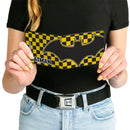 Bi-Fold Wallet - BATMAN Bat Logo Close-Up Checker Yellow Black