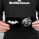 Bi-Fold Wallet - Batman Tech Action Pose + Bat Logo Black White