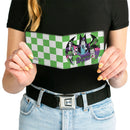 Bi-Fold Wallet - Batman 6-Villains Group Pose Checker Green White