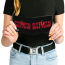 Bi-Fold Wallet - THE BATMAN Movie Bat Title Weathered Black Red