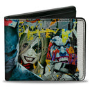 Bi-Fold Wallet - Batman and Gotham City Villains Torn Faces Graffiti Collage2