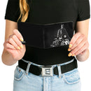 Bi-Fold Wallet - The Batman and Batcycle Pose Black White