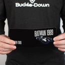 Bi-Fold Wallet - BATMAN 1989 Batmobile Text Black/White/Blue