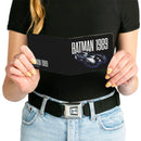 Bi-Fold Wallet - BATMAN 1989 Batmobile Text Black/White/Blue