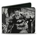 Bi-Fold  Wallet - Batman Jim Lee Hush Chain and Grappling Hook Pencils White/Black