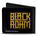 Bi-Fold Wallet - Black Adam Pose + Title Logo Black Yellows