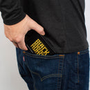Bi-Fold Wallet - Black Adam Pose + Title Logo Black Yellows