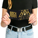Bi-Fold Wallet - Black Adam Pose + Title Logo Black Yellows