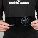 Bi-Fold Wallet - Game of Thrones HOUSE TARGARYEN Three-Headed Dragon Sigil Black Silvers