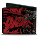 Bi-Fold Wallet - Game of Thrones DRACARYS Dragon Fire Black/Reds