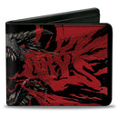 Bi-Fold Wallet - Game of Thrones DRACARYS Dragon Fire Black/Reds