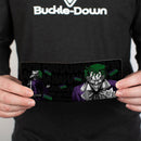 Bi-Fold Wallet - Joker Smiling + Laughing Poses HAHA Black Gray Purple Green