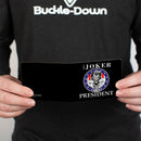 Bi-Fold Wallet - THE JOKER FOR PRESIDENT Seal Black White Blue Red