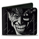 Bi-Fold Wallet - THE JOKER Smiling Face Sketch Black/White