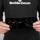 Bi-Fold Wallet - JUSTICE LEAGUE 5-Superhero Silhouette Group Pose Black Multi Color