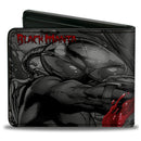 Bi-Fold Wallet - Black Manta Pose Aquaman Issue 23 1 Cover Scene Grays Reds
