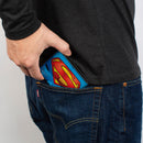 Bi-Fold Wallet - Superman Galactic Battle Chest Logo Blue Red Yellow