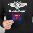 Bi-Fold Wallet - Superman Shield Centered Shield Stripe Blues