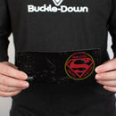Bi-Fold Wallet - Superman THE ORIGINAL MAN OF STEEL Badge Weathered Black Red Yellow